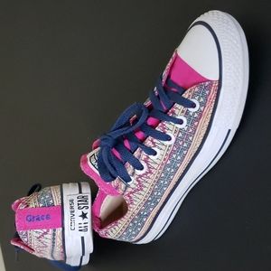 CONVERSE 146639C Print Pink Blue Size 7